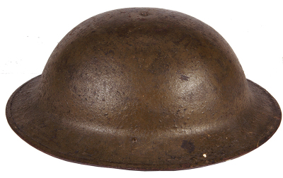 American WWI helmet, 12.1", liner worn, used condition.