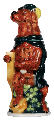 Character stein, 1.0L, porcelain, marked M. Cornell, Importers Limited Edition, Irish Setter, mint.