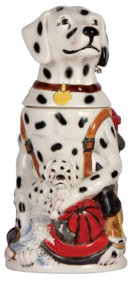 Character stein, 1.0L, porcelain, marked M. Cornell, Importers Limited Edition, Dalmatian, mint.