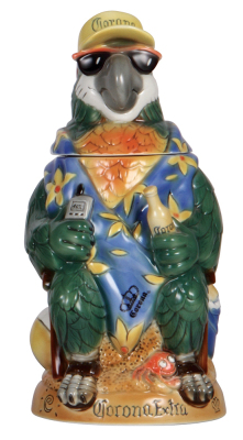 Character stein, 1.0L, porcelain, marked TRADEX, Limited Edition, Corona, McCaw, mint.