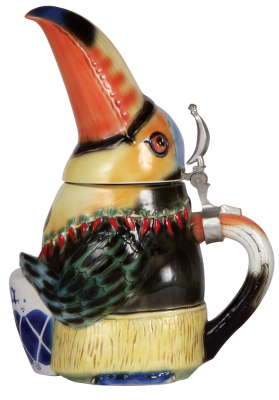 Character stein, 1.0L, porcelain, marked TRADEX, Limited Edition, Corona, Toucan, mint. - 2