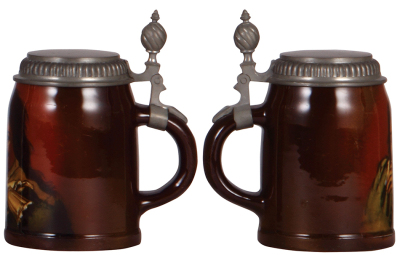 Mettlach stein, .25L, 2793 [6138], Rookwood, pewter lid, mint. - 2