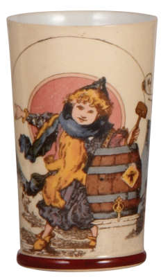 Mettlach beaker, .25L, 1014 [2368], PUG, mint.