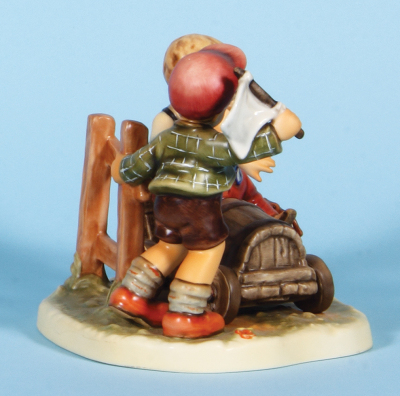 Hummel figurine, 6.6" ht., 2121, TMK 8, Soap Box Derby, no box, mint. - 4