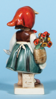 Hummel figurine, 5.9" ht., 204, TMK 2, Weary Wanderer, blue eyes, old style, mint. - 2