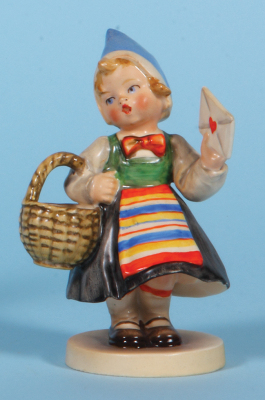 Hummel figurine, 5.3" ht., Mel 25, TMK 1, Swedish International, mint.