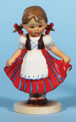 Hummel figurine, 5.0" ht., 852 [B], TMK 1 & 1, Hungarian International, excellent neck repair.