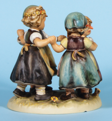 Hummel figurine, 7.2" ht., 348, TMK 6, Ring Around The Rosie, chip on base. - 4