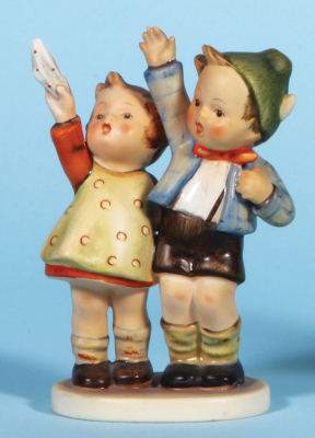 Hummel figurine, 5.4" ht., 153/0, TMK 2, Auf Wiedersehen, Boy with Cap, mint.
