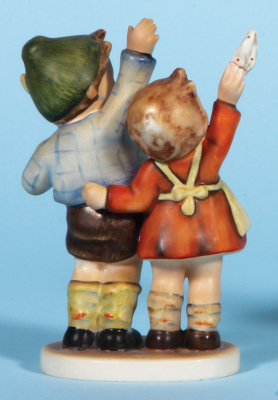 Hummel figurine, 5.4" ht., 153/0, TMK 2, Auf Wiedersehen, Boy with Cap, mint. - 2