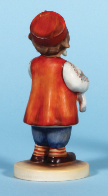 Hummel figurine, 5.4" ht., 968, TMK 1 Era, Serbian International, excellent repair of flake on lamb's ear. - 3