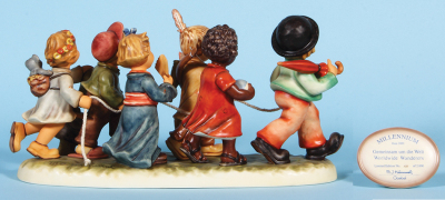 Hummel figurine, 8.0" ht., 2000, TMK 8, Worldwide Wanderers, Limited Edition 1135/2000, no box, mint. - 2