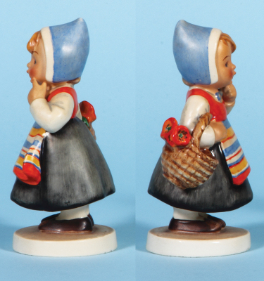 Hummel figurine, 5.4" ht., 825 [A], TMK 1 & 2, Swedish International, short hairline on base edge. - 2