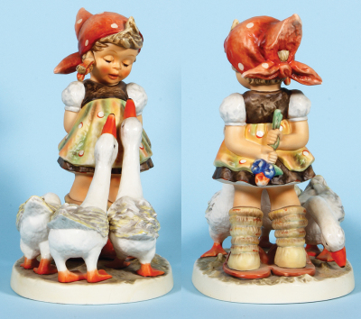 Hummel figurine, 12.1" ht., 47/III [2004], TMK 8, Goose Girl, Limited Edition 259/1250, no box, mint.   - 3