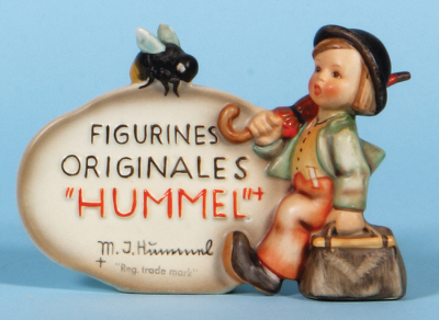 Hummel figurine, 3.8" ht., 208, TMK 3, Figurines Originales Hummel, French, neck & umbrella repaired.