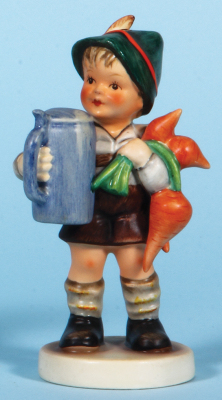 Hummel figurine, 5.8" ht., 87, TMK 2, For Father, orange carrots, mint.