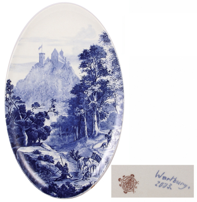 Villeroy & Boch Dresden plaque, 12.2'' x 20.0'', 476/2003, Wartburg Castle, mint.