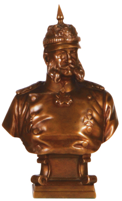 Bronze figure, 6.1" ht., marked Gladenbeck Bronze Giesserie, Gmb.H., Wilhelm I, mint.
