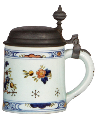 Mettlach stein, .25L, 5014, Faience, pewter lid, mint. - 2