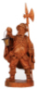 Black Forest wood carving, 21.5"&nbsp;ht. x 8.0'' w. x 5.0'' deep, linden wood, Night Watchman, mid to late 1900s, metal lantern, light has been rewired & working properly, very good quality and condition.