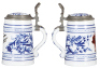 Porcelain stein, .5L, transfer & hand-painted, Faust, inlaid lid, line in lithophane, otherwise mint.&nbsp; - 2