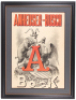 Anheuser-Busch lithograph on paper, framed 43.2" x 32.7", Anheuser-Busch Bock, marked: A. Hoen & Co. Lith. Baltimore, contemporary matting & frame with museum glass, lithograph has tears & creased.
