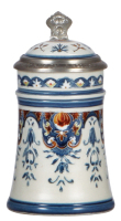 Mettlach stein, .25L, 1965, mosaic, inlaid lid: Anheuser-Busch Brewing Ass&rsquo;n. is engraved on the pewter rim, mint.