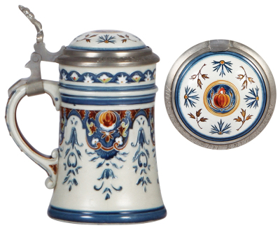 Mettlach stein, .25L, 1965, mosaic, inlaid lid: Anheuser-Busch Brewing Ass’n. is engraved on the pewter rim, mint. - 3