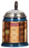 Mettlach stein, .5L, modern, Limited Edition of 500, #365, 200 Jahre Keramik Tradition, Wallerfangen, inlaid lid, mint.