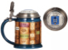 Mettlach stein, .5L, modern, Limited Edition of 500, #365, 200 Jahre Keramik Tradition, Wallerfangen, inlaid lid, mint. - 3