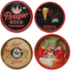 Twenty-three beer trays, 11.5" to 13" d., Ambrosia Brewing Company Beer,&nbsp;Washington&rsquo;s Headquarters Valley Forge 1777,&nbsp;Piel&rsquo;s Light Beer,&nbsp;Jacob Leinenkugel Brewery Circa 1900,&nbsp;Jacob Leinenkugel Brewing Company,&nbsp;Carlsberg,&nbsp;Jacob Best Premium Light Beer,&nbsp;Bal - 4