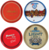 Twenty-three beer trays, 11.5" to 13" d., Ambrosia Brewing Company Beer,&nbsp;Washington&rsquo;s Headquarters Valley Forge 1777,&nbsp;Piel&rsquo;s Light Beer,&nbsp;Jacob Leinenkugel Brewery Circa 1900,&nbsp;Jacob Leinenkugel Brewing Company,&nbsp;Carlsberg,&nbsp;Jacob Best Premium Light Beer,&nbsp;Bal - 6