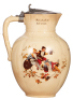 Mettlach stein, 2.7L, 10.5" ht., 2332 [1031], PUG, pewter lid, mint. - 2