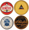Twenty-two beer trays, 11.0" to 13.0" d., Genesee Premium Beer Quality,&nbsp;Blatz, Milwaukee&rsquo;s Finest Beer,&nbsp;Pabst Blue Ribbon,&nbsp;Old Stock Ale Porter,&nbsp;Pale Export type Olympia Beer,&nbsp;Light Lager&nbsp;Piels Beer,&nbsp;Christian Feigenspan Brewing Co., Newark, N.J,&nbsp;Schoenho - 2