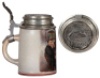 Stoneware stein, .5L, transfer & hand-painted, Lemp Brewery, pewter marked Pauson, M&uuml;nchen, pewter lid: Lemp, St. Louis, mint. - 3