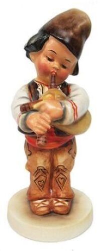 Hummel figurine, 5.0" ht., 808, TMK 1 Era, Bulgarian boy playing bagpipe&nbsp;International, stamped on underside of base in Crillic,&nbsp;mint.