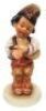 Hummel figurine, 5.0" ht., 808, TMK 1 Era, Bulgarian boy playing bagpipe&nbsp;International, stamped on underside of base in Crillic,&nbsp;mint.