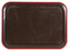 Anheuser-Busch advertising tray, 7.5" x 12.7", Budweiser King of Bottled Beer, St. Louis Levee in Early Seventies, marked: made by Amer. Can Co., litho. in U.S.A., copyright 1914, scratches and blemishes on red border. - 2