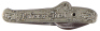 Anheuser-Busch pocket knife, 3.3'', double-sided design, Anheuser-Busch, St. Louis, A & Eagle, stanhope glass missing,&nbsp;marked Anheuser Busch,&nbsp;good condition.