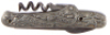 Anheuser-Busch pocket knife, 3.3'', double-sided design, Anheuser-Busch,&nbsp;A with city design,&nbsp;with stanhope of Adolphus Busch,&nbsp;marked Anheuser Busch Germany, good condition.