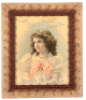 American Brewing Ass'n. lithograph on paper, framed 25.5" x 21.7", Drink Dixie Pale Bottled Beer, American Brewing Ass'n., Houston, Texas, c.1900, relief frame, very good condition.