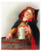 M&uuml;nchner Kindl lithograph, 21.0" x 17.0", printed on thicker cardstock, very good condition.