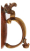 Copper stein, .3L, hand-chased, early 1900s, marked J. Heichlinger, Handarbeit M&uuml;nchen, relief brass lid & brass handles, mint. - 3
