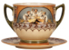 Mettlach punch bowl, 1210[3037], PUG, no lid, glaze browning. - 3