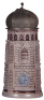 Character stein, 1.0L, stoneware, marked T.W., sold by Theodor Wieseler, manufactured by Merkelbach & Wick, Frauenkirche, mint.