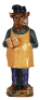 Majolica bottle, 12.0'' ht., marked 4486, H.B., Boar, excellent condition.&Ecirc;&Ecirc;
