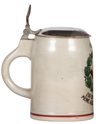 German military stein, .5L, stoneware, Labor Company, Nürnberg, 1935, metal lid, mint. - 3