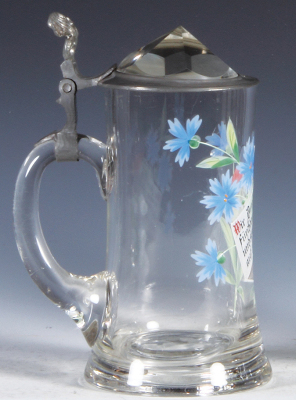 Glass stein, .5L, blown, Wir Deutsche fürchten Gott und sonst Nichts auf der Welt, mint. - 3