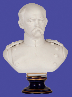 Porcelain figure, 7.1" ht., marked with a scepter & K.P.M., Bismarck, mint.